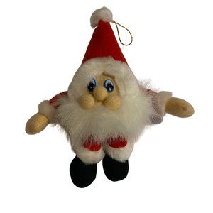Vintage Santa Claus Gnome FLOMO Friends Forever Plush Stuffed Toy 7" Ornament